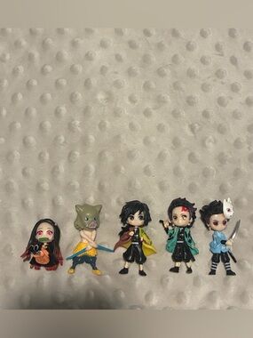 Demon Slayer Miniature Figurines Set Of 5